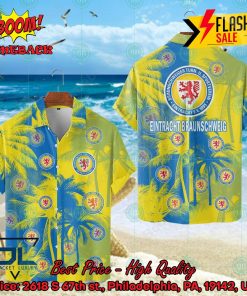 Eintracht Braunschweig Coconut Tree Hawaiian Shirt