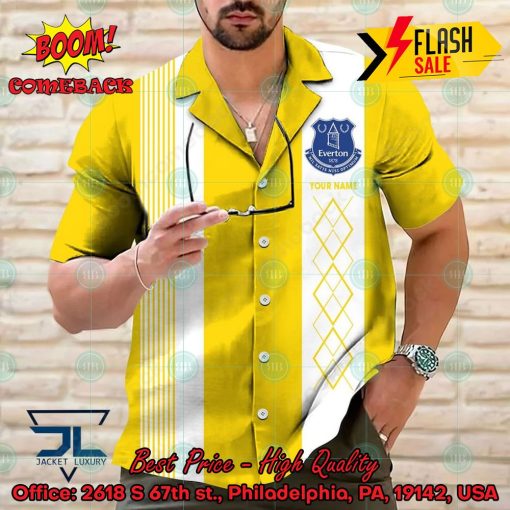 Everton FC Multicolor Personalized Name Hawaiian Shirt