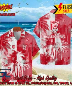Hallescher FC Coconut Tree Hawaiian Shirt