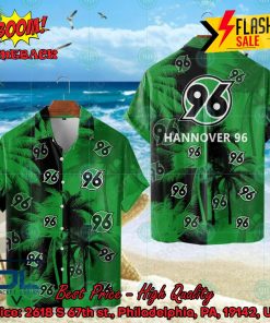 Hannover 96 Coconut Tree Hawaiian Shirt