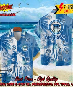 Hertha BSC Coconut Tree Hawaiian Shirt