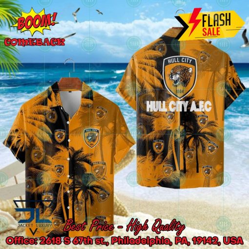 Hull City AFC Coconut Tree Hawaiian Shirt