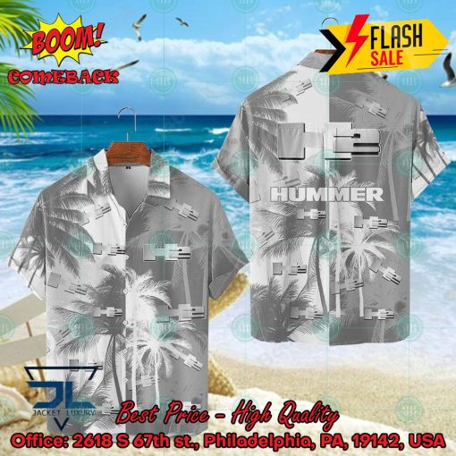 Hummer H2 Coconut Tree Hawaiian Shirt