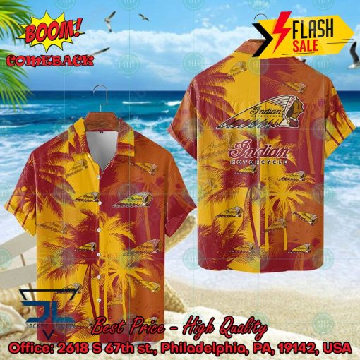 Indian Motorcycle Coconut Tree Hawaiian Shirt