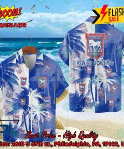 Ipswich Town FC Coconut Tree Hawaiian Shirt