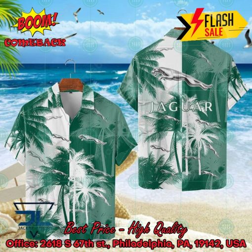 Jaguar Coconut Tree Hawaiian Shirt