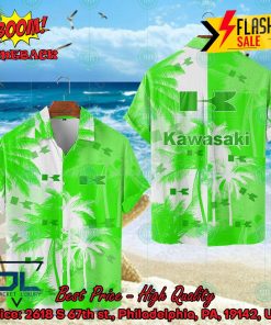 Kawasaki Coconut Tree Hawaiian Shirt