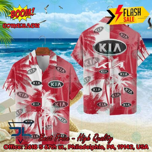 Kia Motors Coconut Tree Hawaiian Shirt