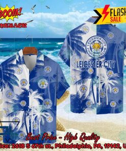 Leicester City FC Coconut Tree Hawaiian Shirt