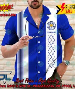 Leicester City FC Multicolor Personalized Name Hawaiian Shirt