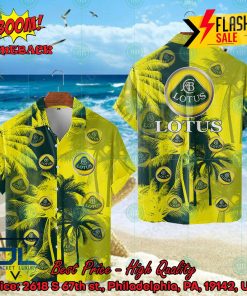 Lotus Cars Coconut Tree Hawaiian Shirt