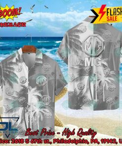 MG Cars Coconut Tree Hawaiian Shirt