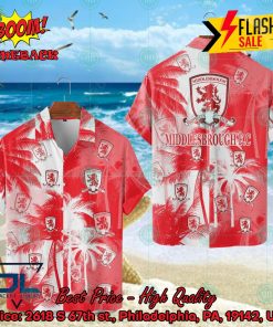 Middlesbrough FC Coconut Tree Hawaiian Shirt