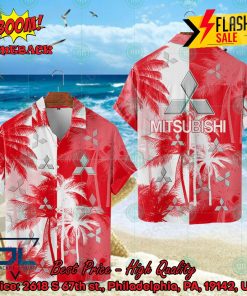 Mitsubishi Coconut Tree Hawaiian Shirt