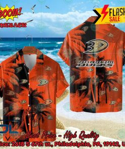 NHL Anaheim Ducks Coconut Tree Hawaiian Shirt