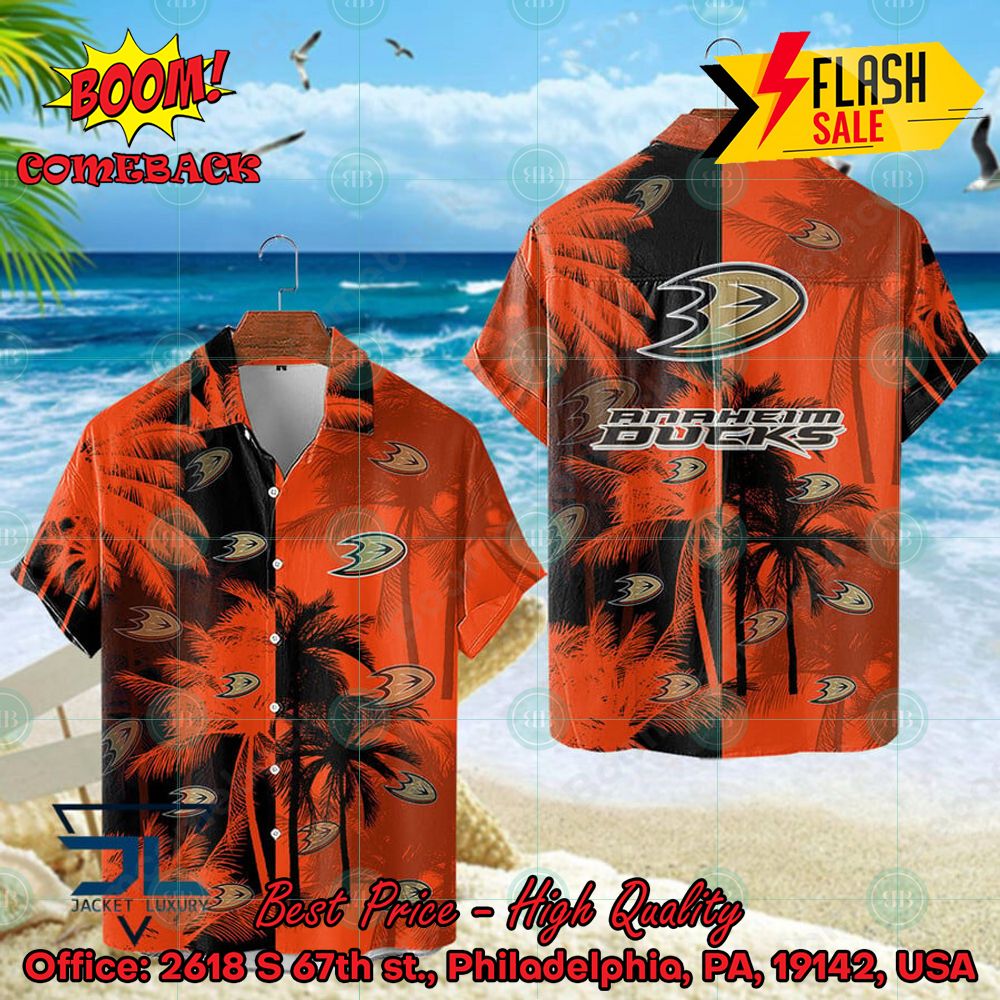 NHL Anaheim Ducks Coconut Tree Hawaiian Shirt
