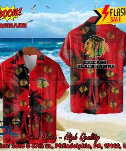 NHL Chicago Blackhawks Coconut Tree Hawaiian Shirt
