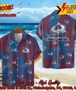 NHL Colorado Avalanche Coconut Tree Hawaiian Shirt