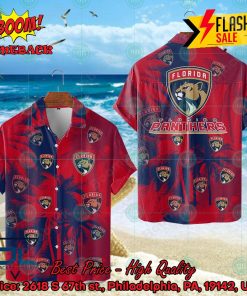 NHL Florida Panthers Coconut Tree Hawaiian Shirt