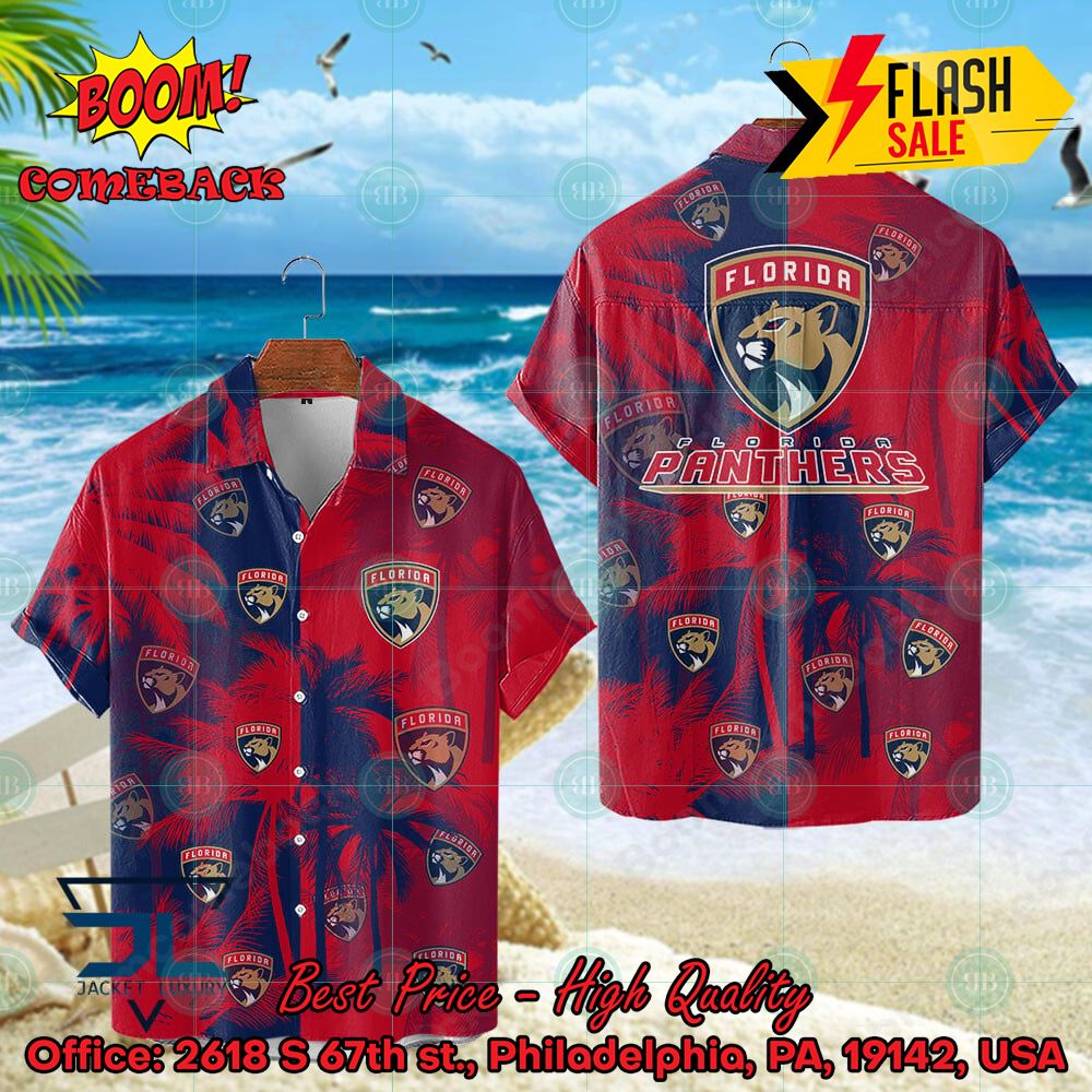 NHL Florida Panthers Coconut Tree Hawaiian Shirt
