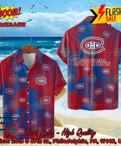 NHL Montreal Canadiens Coconut Tree Hawaiian Shirt