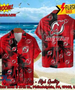 NHL New Jersey Devils Coconut Tree Hawaiian Shirt