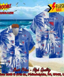 NHL New York Rangers Coconut Tree Hawaiian Shirt