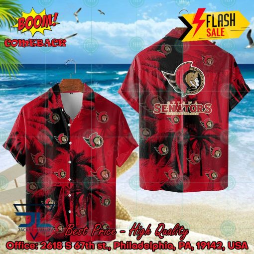 NHL Ottawa Senators Coconut Tree Hawaiian Shirt