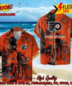 NHL Philadelphia Flyers Coconut Tree Hawaiian Shirt