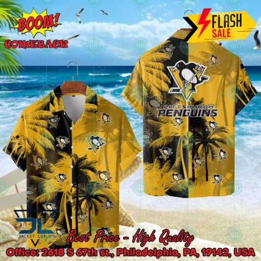 NHL Pittsburgh Penguins Coconut Tree Hawaiian Shirt