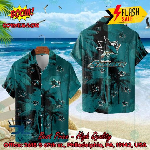 NHL San Jose Sharks Coconut Tree Hawaiian Shirt