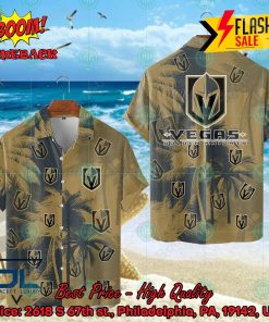 NHL Vegas Golden Knights Coconut Tree Hawaiian Shirt