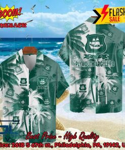 Plymouth Argyle FC Coconut Tree Hawaiian Shirt