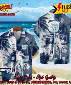 Preston North End FC Coconut Tree Hawaiian Shirt
