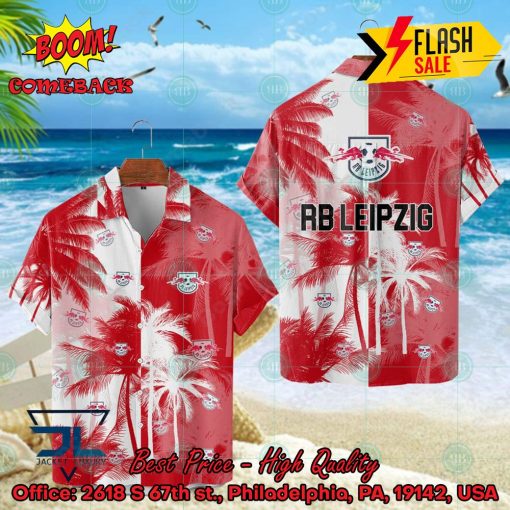 RB Leipzig Coconut Tree Hawaiian Shirt