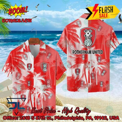 Rotherham United FC Coconut Tree Hawaiian Shirt