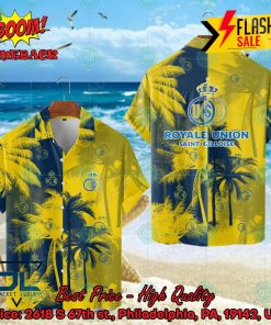 Royale Union Saint-Gilloise Coconut Tree Hawaiian Shirt