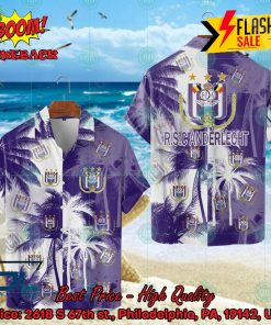 RSC Anderlecht Coconut Tree Hawaiian Shirt