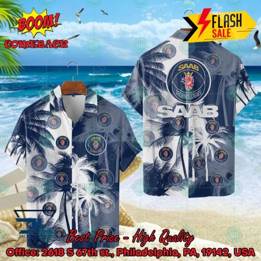 SAAB Coconut Tree Hawaiian Shirt