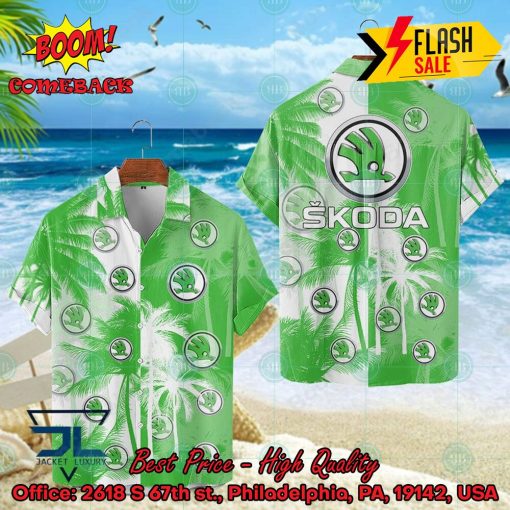 Skoda Coconut Tree Hawaiian Shirt