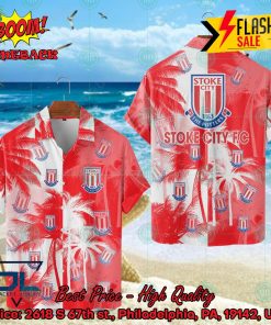 Stoke City FC Coconut Tree Hawaiian Shirt