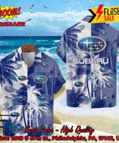 Subaru Coconut Tree Hawaiian Shirt