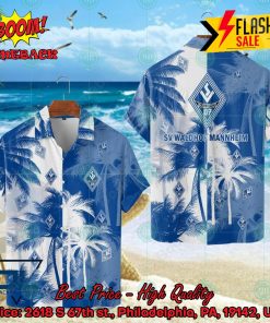 SV Waldhof Mannheim Coconut Tree Hawaiian Shirt