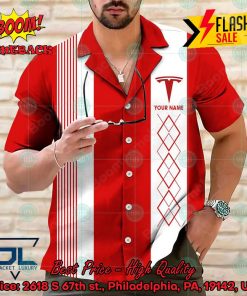 Tesla Multicolor Personalized Name Hawaiian Shirt