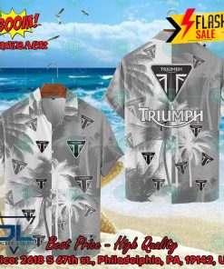 Triumph Motorcycles Coconut Tree Hawaiian Shirt