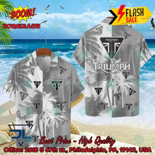 Triumph Motorcycles Coconut Tree Hawaiian Shirt