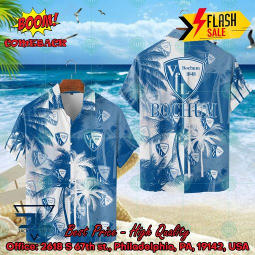 VfL Bochum Coconut Tree Hawaiian Shirt