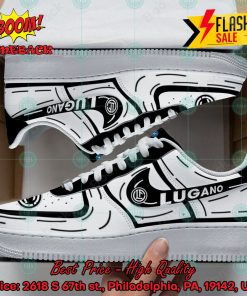 FC Lugano Hot Trend 2024 Custom Nike Air Force Sneakers