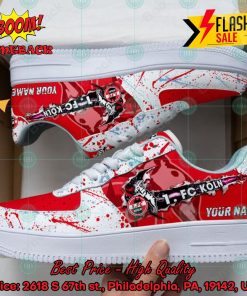 Personalized Name 1. FC Koln Trending 2024 Custom Nike Air Force Sneakers