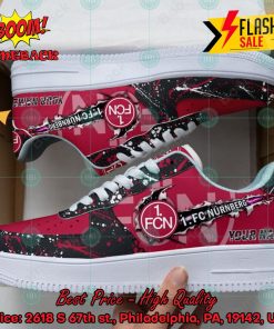 Personalized Name 1. FC Nurnberg Trending 2024 Custom Nike Air Force Sneakers